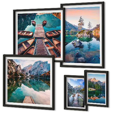 Gallery wall Mountain lakes picturesqueness