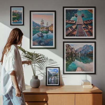Gallery wall Mountain lakes picturesqueness