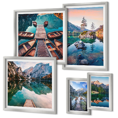 Gallery wall Mountain lakes picturesqueness