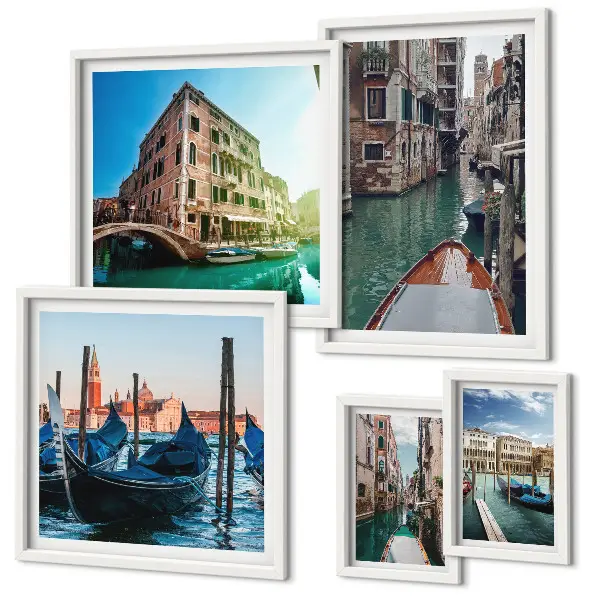 Gallery wall Venice canals gondola charm