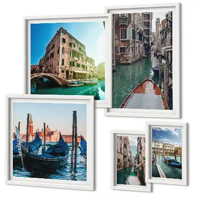 Gallery wall Venice canals gondola charm