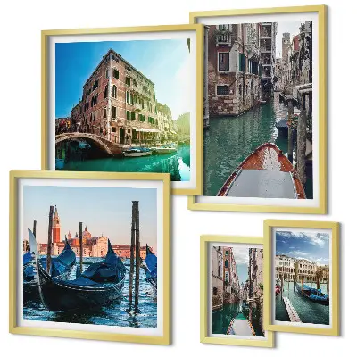 Gallery wall Venice canals gondola charm