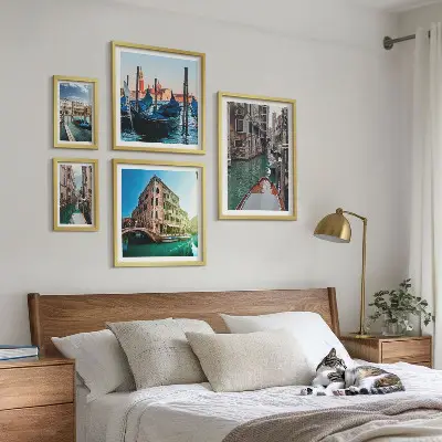 Gallery wall Venice canals gondola charm