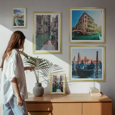 Gallery wall Venice canals gondola charm