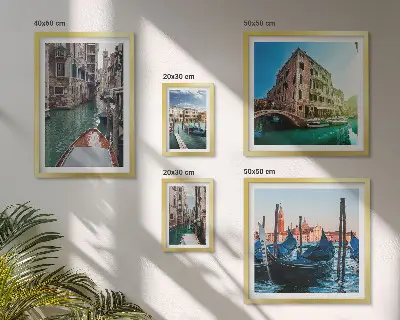 Gallery wall Venice canals gondola charm