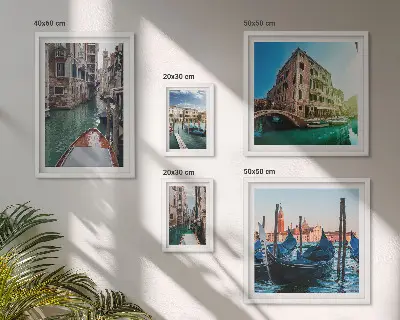 Gallery wall Venice canals gondola charm