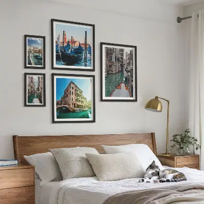 Gallery wall Venice canals gondola charm
