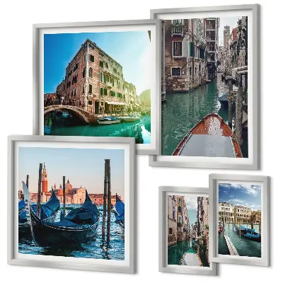 Gallery wall Venice canals gondola charm