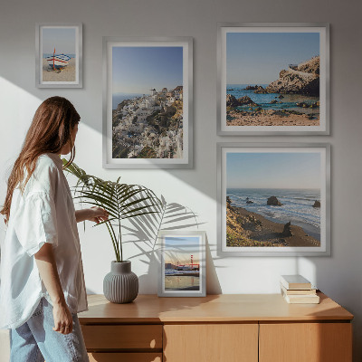 Framed photo set The town's beaches and charming views