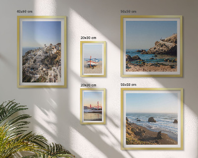 Framed photo set The town's beaches and charming views