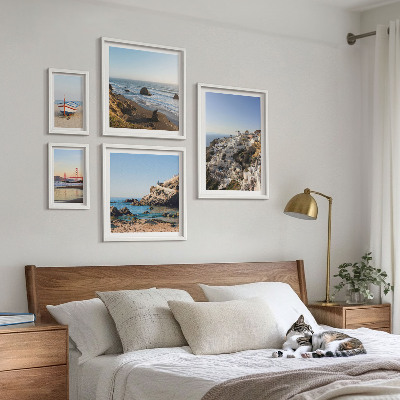 Framed photo set The town's beaches and charming views