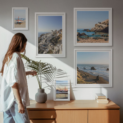 Framed photo set The town's beaches and charming views