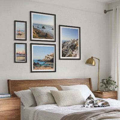 Framed photo set The town's beaches and charming views