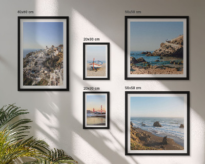 Framed photo set The town's beaches and charming views