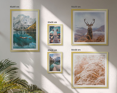 Set of 5 wall art pieces Mountain landscapes and the beauty of nature
