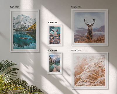 Set of 5 wall art pieces Mountain landscapes and the beauty of nature