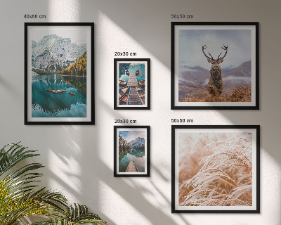 Set of 5 wall art pieces Mountain landscapes and the beauty of nature