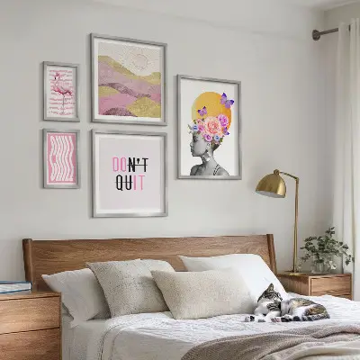 Boho Floral Gallery Wall Art botanical inspiration prints