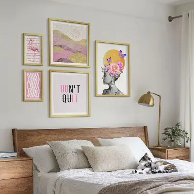 Boho Floral Gallery Wall Art botanical inspiration prints