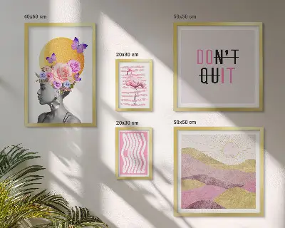 Boho Floral Gallery Wall Art botanical inspiration prints