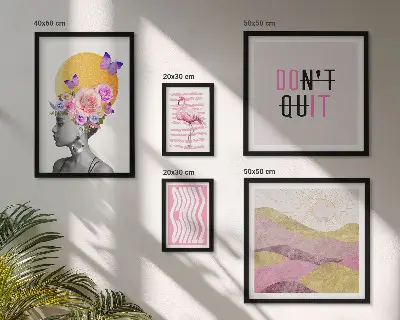 Boho Floral Gallery Wall Art botanical inspiration prints