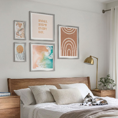 Set of 5 wall art pieces Stylish plant decorations