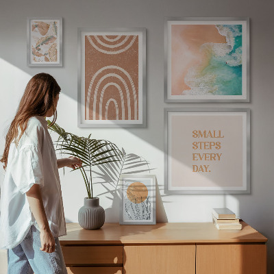 Set of 5 wall art pieces Stylish plant decorations