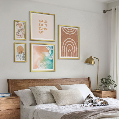 Set of 5 wall art pieces Stylish plant decorations