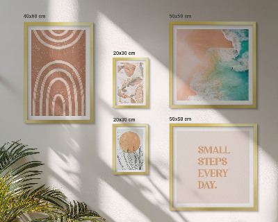 Set of 5 wall art pieces Stylish plant decorations
