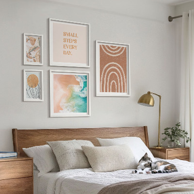 Set of 5 wall art pieces Stylish plant decorations