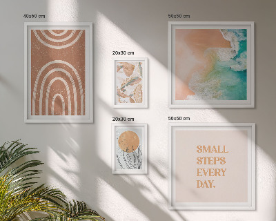 Set of 5 wall art pieces Stylish plant decorations