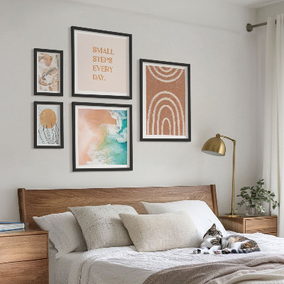 Set of 5 wall art pieces Stylish plant decorations