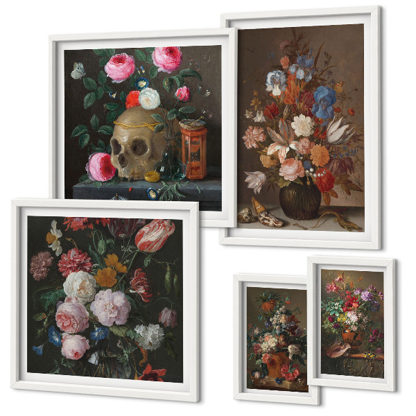 Gallery wall Classic floral compositions