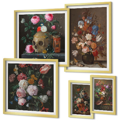 Gallery wall Classic floral compositions