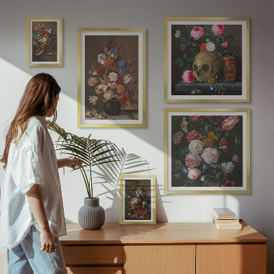 Gallery wall Classic floral compositions