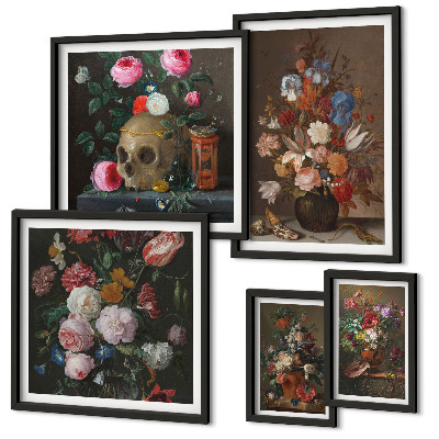 Gallery wall Classic floral compositions