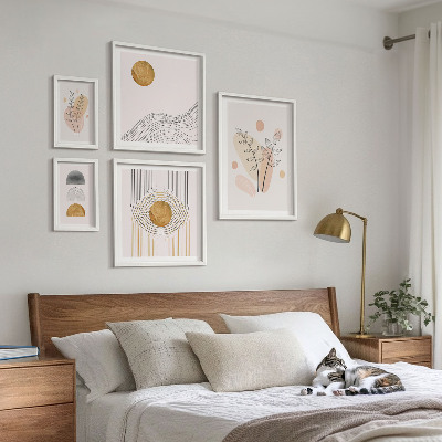 Framed photo set Stylish minimalist plants