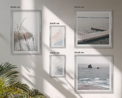 Set of 5 wall art pieces Minimalist seascapes