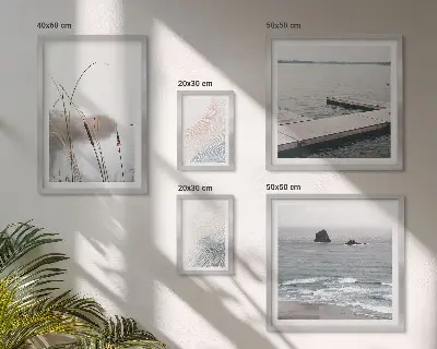 Minimalist seascapes wall art set of 5 pieces