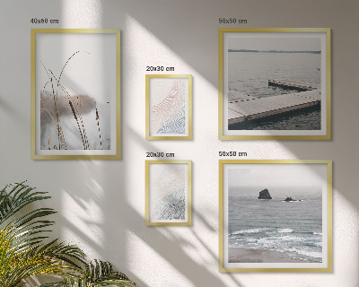 Set of 5 wall art pieces Minimalist seascapes