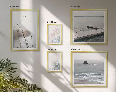 Minimalist seascapes wall art set of 5 pieces