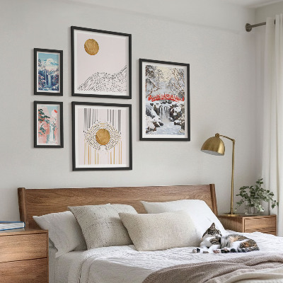 Gallery wall Landscapes waterfalls bridges Japan