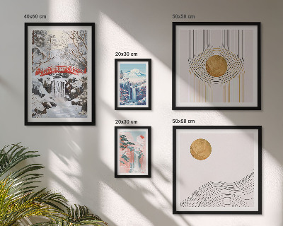 Gallery wall Landscapes waterfalls bridges Japan