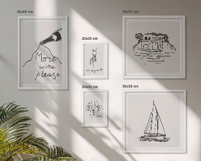 Set of 5 wall art pieces Stylish wine graphics relaxation