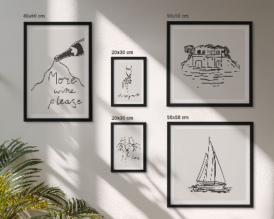 Set of 5 wall art pieces Stylish wine graphics relaxation