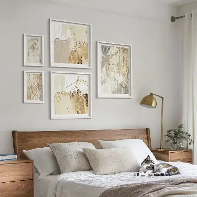 Gallery wall Abstract minimalist compositions