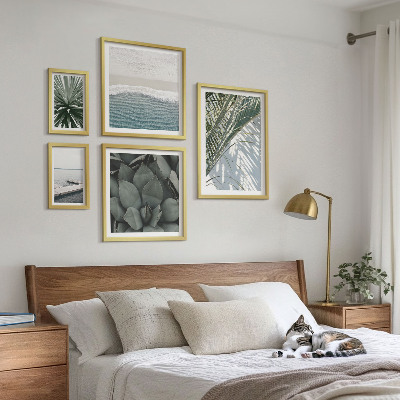 Gallery wall Tropical plants with the sea