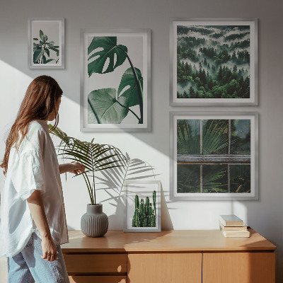 Framed photo set Plant inspirations from the tropics