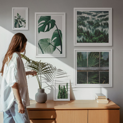 Framed photo set Plant inspirations from the tropics