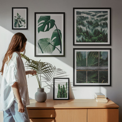 Framed photo set Plant inspirations from the tropics